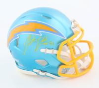 Austin Ekeler Signed Chargers Flash Alternate Speed Mini Helmet (PSA) at PristineAuction.com