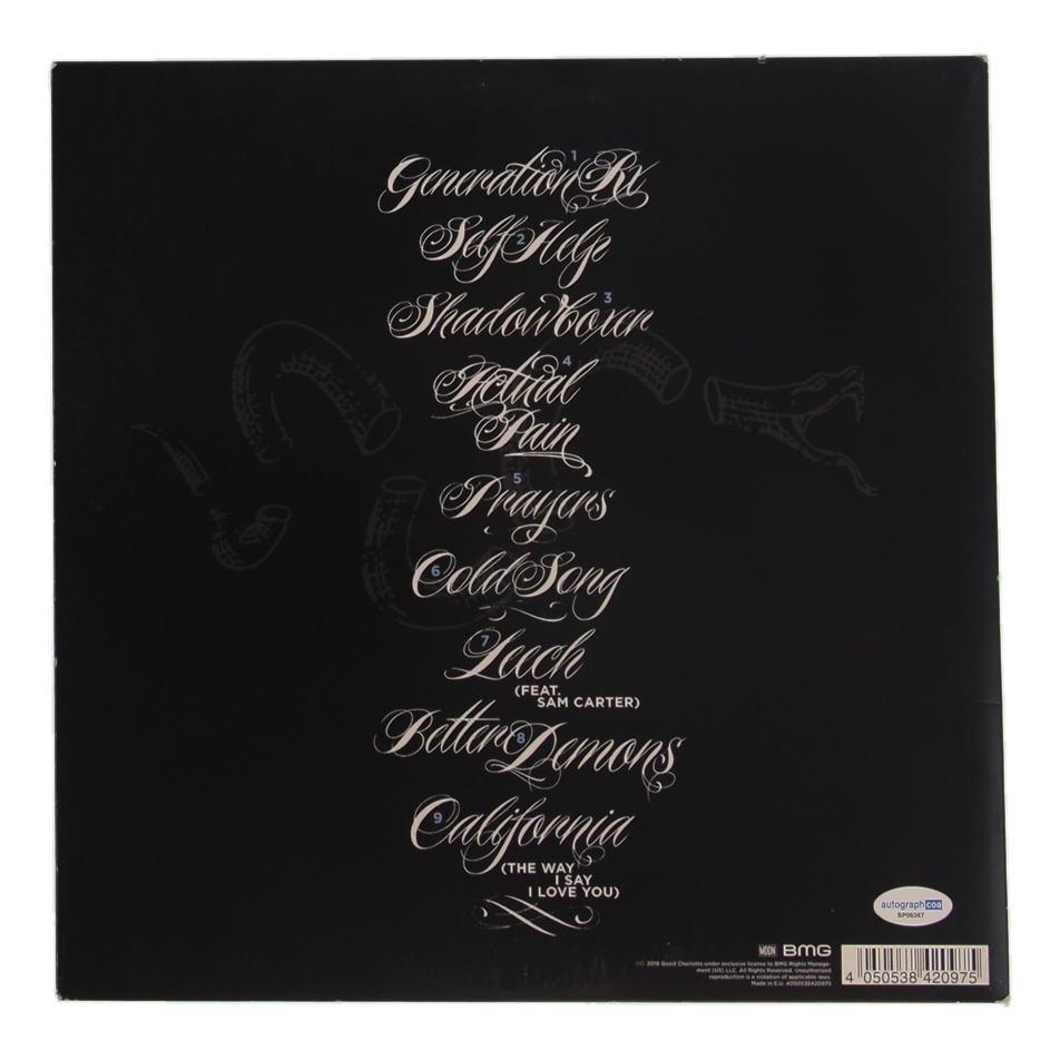 Benji & Joel Madden Signed Good Charlotte "Generation Rx" 12x12 Album Sleeve (ACOA) at PristineAuction.com Benji & Joel Madden Signed Good Charlotte "Generation Rx" 12x12 Album Sleeve (ACOA) at PristineAuction.com