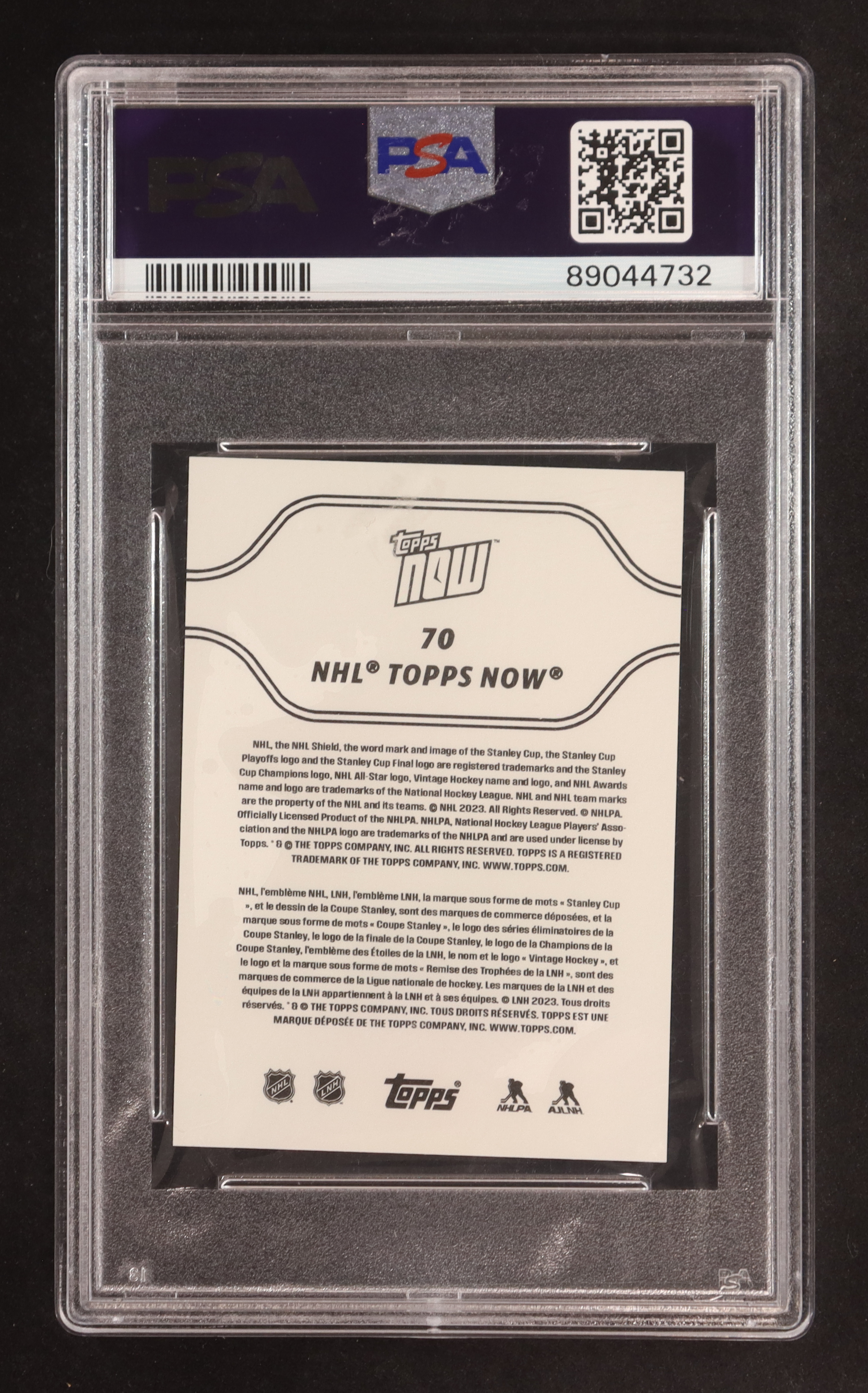 Connor Bedard 2023-24 Topps Now Stickers #70 RC (PSA 10) at PristineAuction.com Connor Bedard 2023-24 Topps Now Stickers #70 RC (PSA 10) at PristineAuction.com