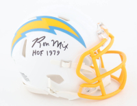 Ron Mix Signed Chargers Speed Mini Helmet Inscribed "HOF 1979" (Beckett) at PristineAuction.com