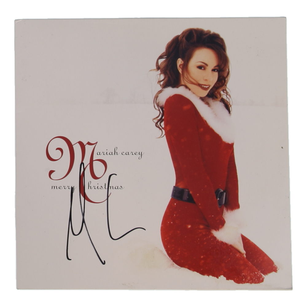 Mariah Carey Signed "Merry Christmas" 12x12 Album Sleeve (ACOA) at PristineAuction.com