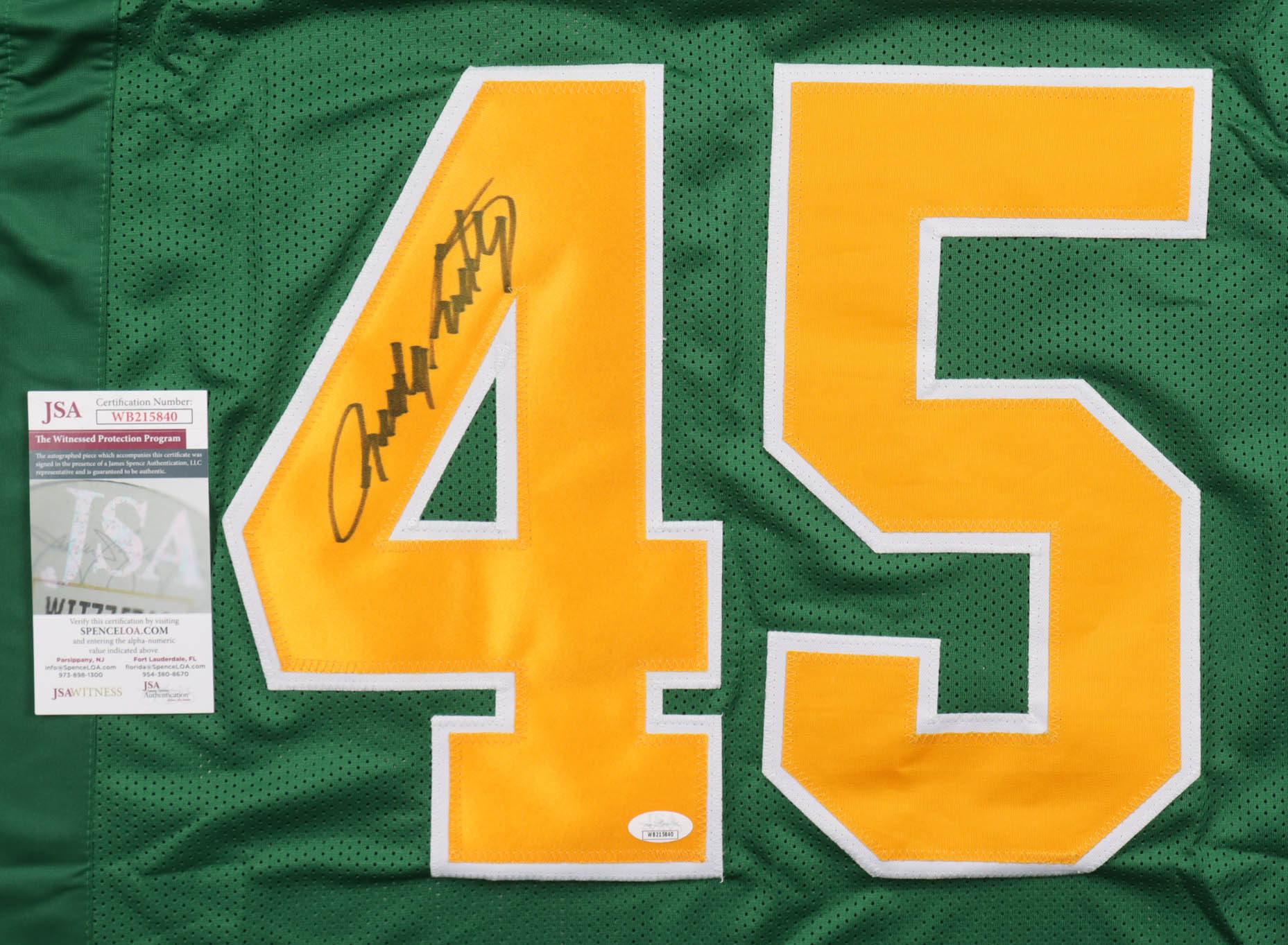 Rudy Ruettiger Signed Jersey (JSA) at PristineAuction.com Rudy Ruettiger Signed Jersey (JSA) at PristineAuction.com