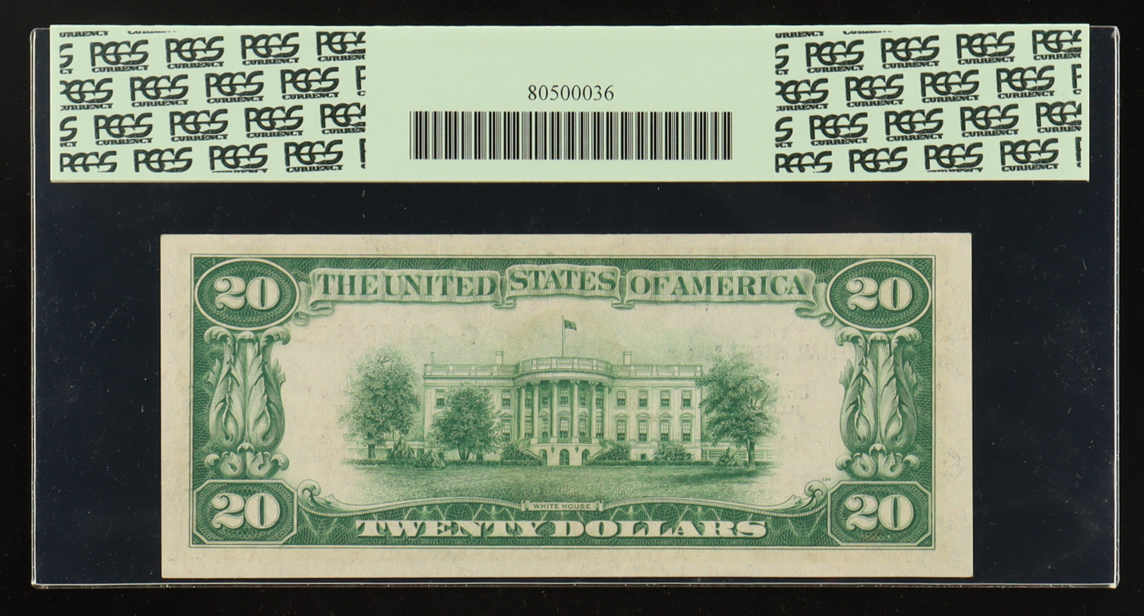 1929 U.S. $20 National Currency Note, Chicago - Fr.1870-G Signed: Jones / Woods / Netterstrom / McDougal (PCGS VERY CHOICE NEW 64 PPQ) at PristineAuction.com 1929 U.S. $20 National Currency Note, Chicago - Fr.1870-G Signed: Jones / Woods / Netterstrom / McDougal (PCGS VERY CHOICE NEW 64 PPQ) at PristineAuction.com