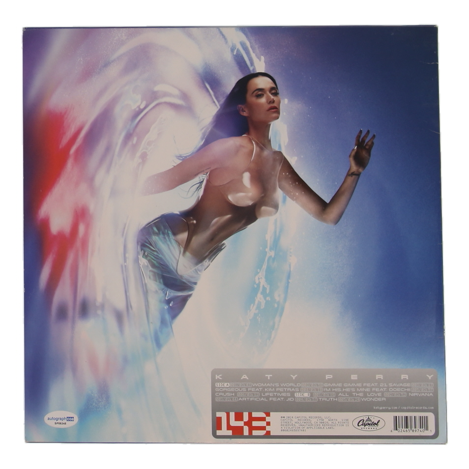 Katy Perry Signed "143" Album Sleeve (ACOA) at PristineAuction.com Katy Perry Signed "143" Album Sleeve (ACOA) at PristineAuction.com