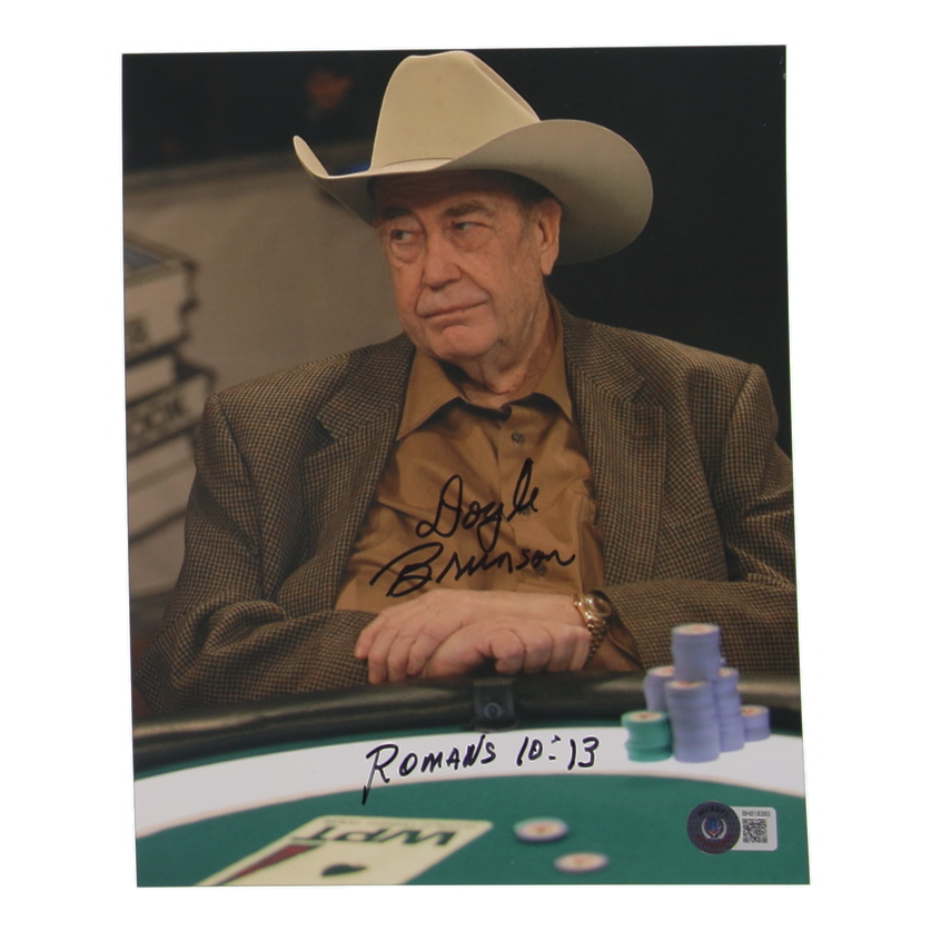 Doyle Brunson Signed 8x10 Photo (Beckett) at PristineAuction.com Doyle Brunson Signed 8x10 Photo (Beckett) at PristineAuction.com