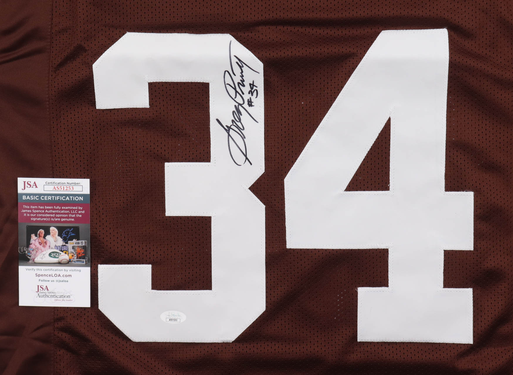 Greg Pruitt Signed Jersey (JSA) at PristineAuction.com Greg Pruitt Signed Jersey (JSA) at PristineAuction.com
