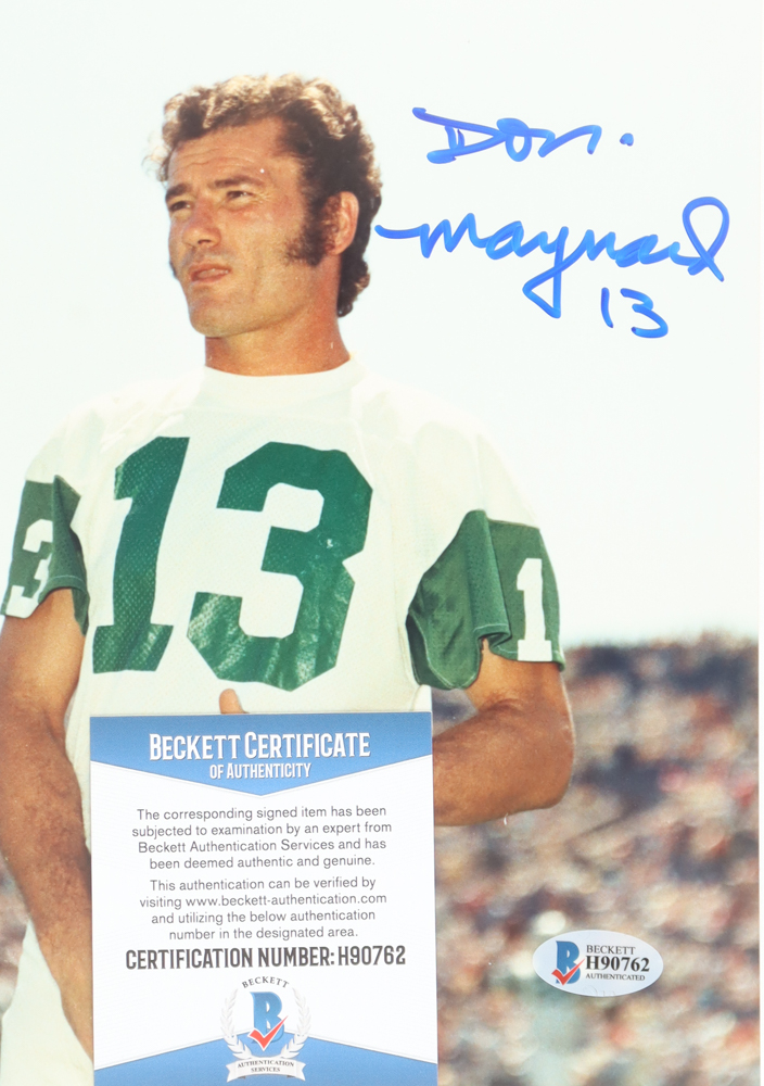 Don Maynard Signed Jets 8x10 Photo (Beckett) at PristineAuction.com Don Maynard Signed Jets 8x10 Photo (Beckett) at PristineAuction.com