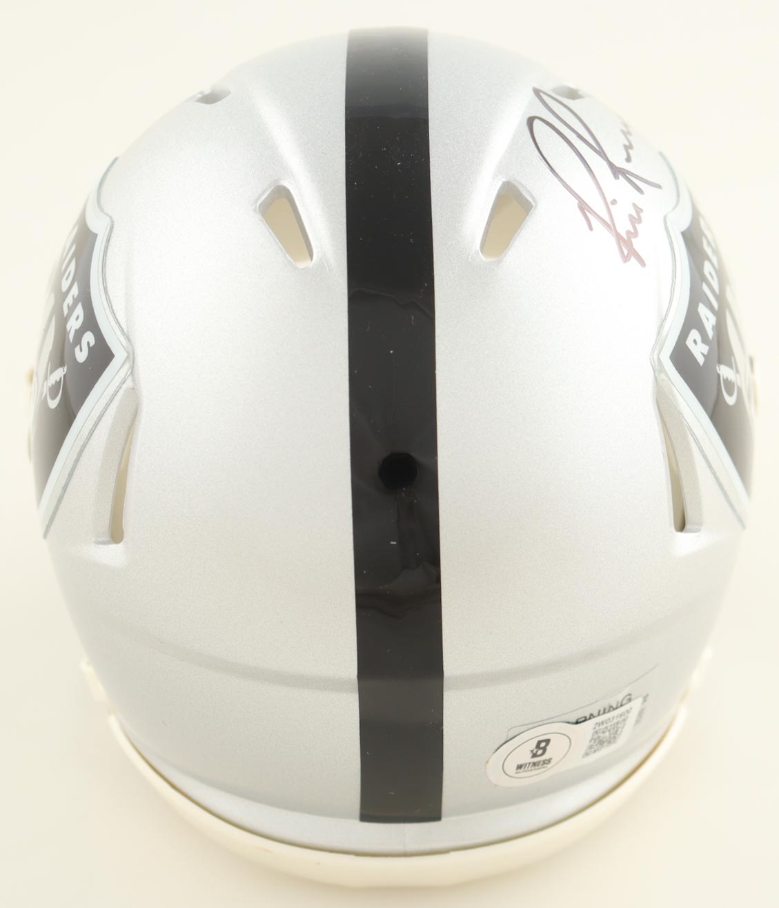 Bill Romanowski Signed Raiders Speed Mini Helmet (Beckett) at PristineAuction.com Bill Romanowski Signed Raiders Speed Mini Helmet (Beckett) at PristineAuction.com