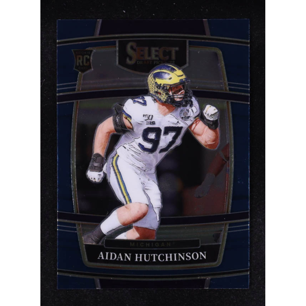 Aidan Hutchinson 2022 Select Draft Picks Blue #33 RC at PristineAuction.com