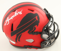 Thurman Thomas Signed Bills Rave Alternate Speed Mini Helmet (JSA) at PristineAuction.com