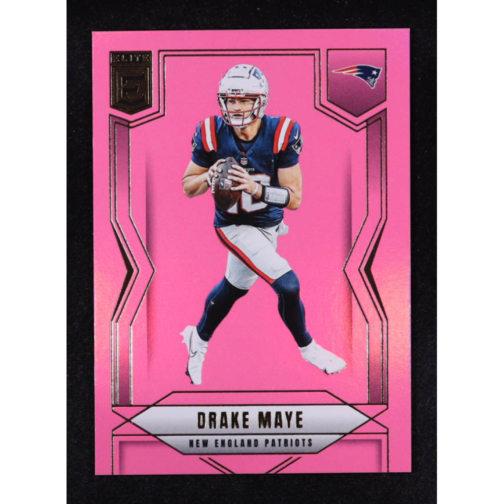 Drake Maye 2025 Elite Pink #65 at PristineAuction.com