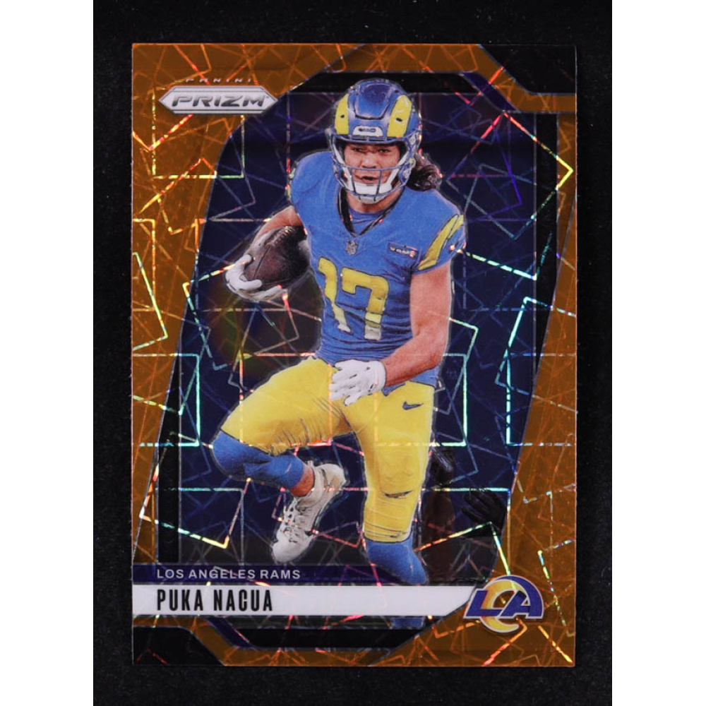 Puka Nacua 2024 Panini Prizm Prizms Lazer #168 at PristineAuction.com