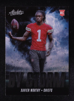 Xavier Worthy 2024 Absolute By Storm #8 RC at PristineAuction.com