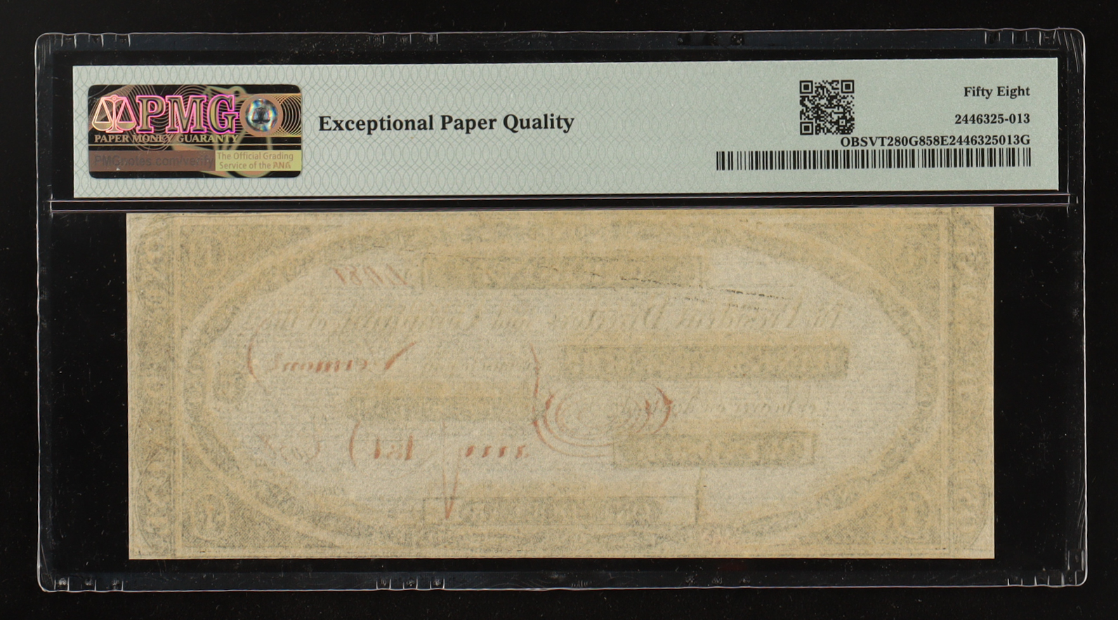 1830's Vermont $1 Dollar Currency Note - The Bank of Windsor (PMG CHOICE AU58 EPQ) at PristineAuction.com 1830's Vermont $1 Dollar Currency Note - The Bank of Windsor (PMG CHOICE AU58 EPQ) at PristineAuction.com