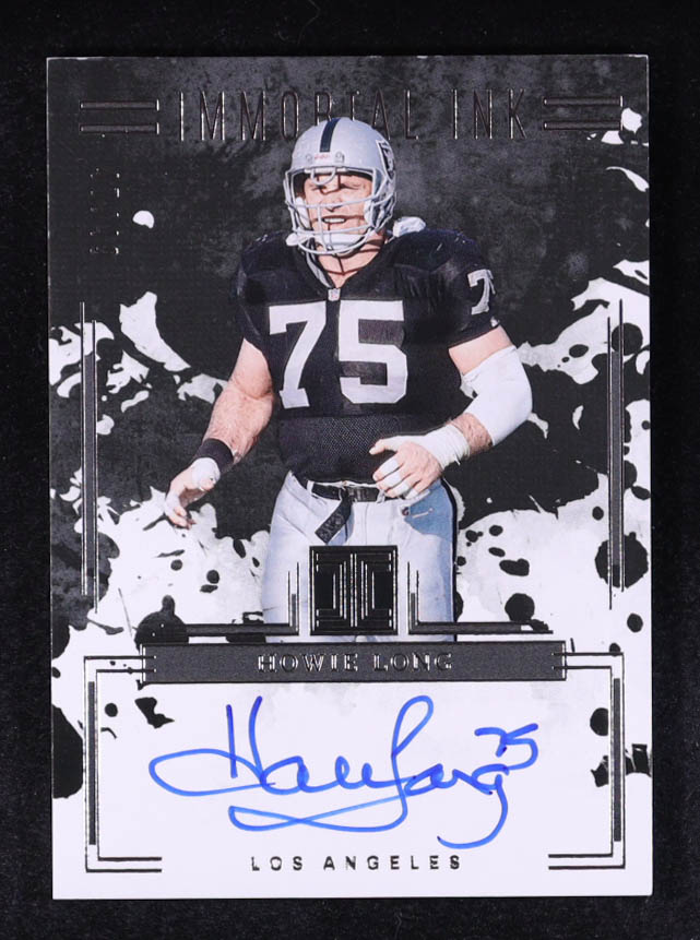 Howie Long 2025 Panini Impeccable Immortal Ink Silver #15 #47/49 at PristineAuction.com Howie Long 2025 Panini Impeccable Immortal Ink Silver #15 #47/49 at PristineAuction.com