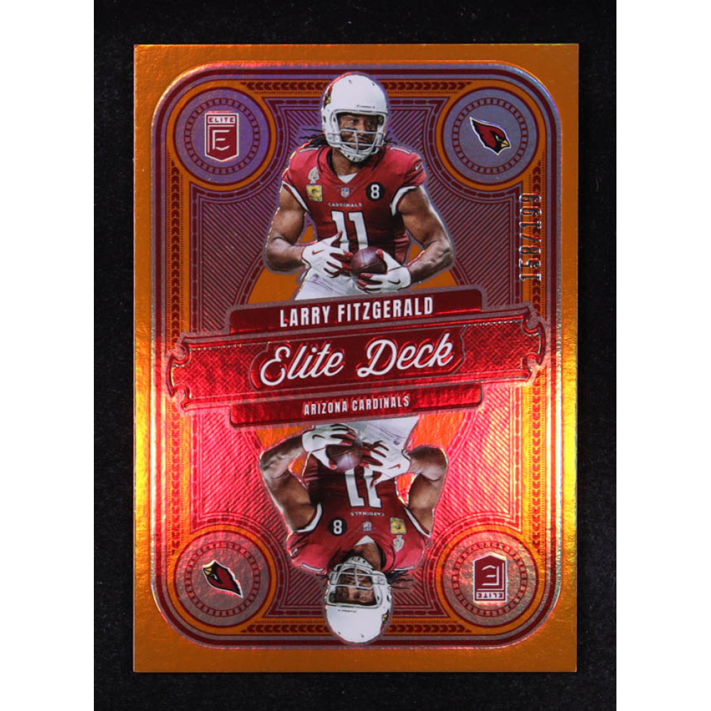 Larry Fitzgerald 2025 Elite Elite Deck Orange #12 #158/199 at PristineAuction.com