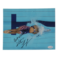 Katie Ledecky Signed Team USA 8x10 Photo Inscribed "Best Wishes!" (ACOA) at PristineAuction.com
