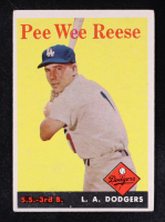 Pee Wee Reese 1958 Topps #375 at PristineAuction.com
