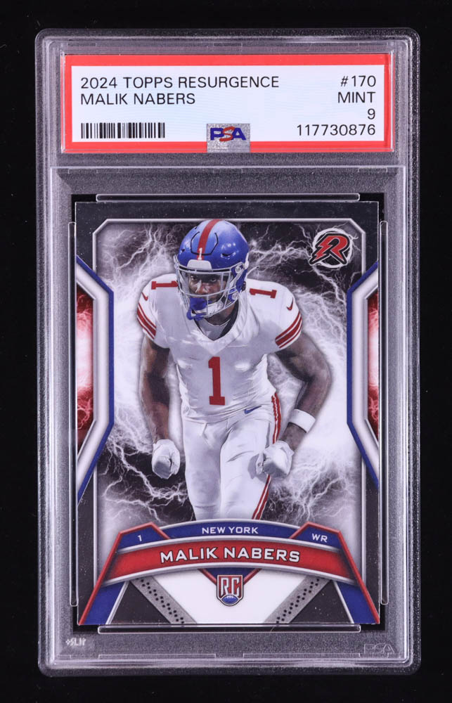 Malik Nabers 2024 Topps Resurgence #170 RC (PSA 9) at PristineAuction.com Malik Nabers 2024 Topps Resurgence #170 RC (PSA 9) at PristineAuction.com