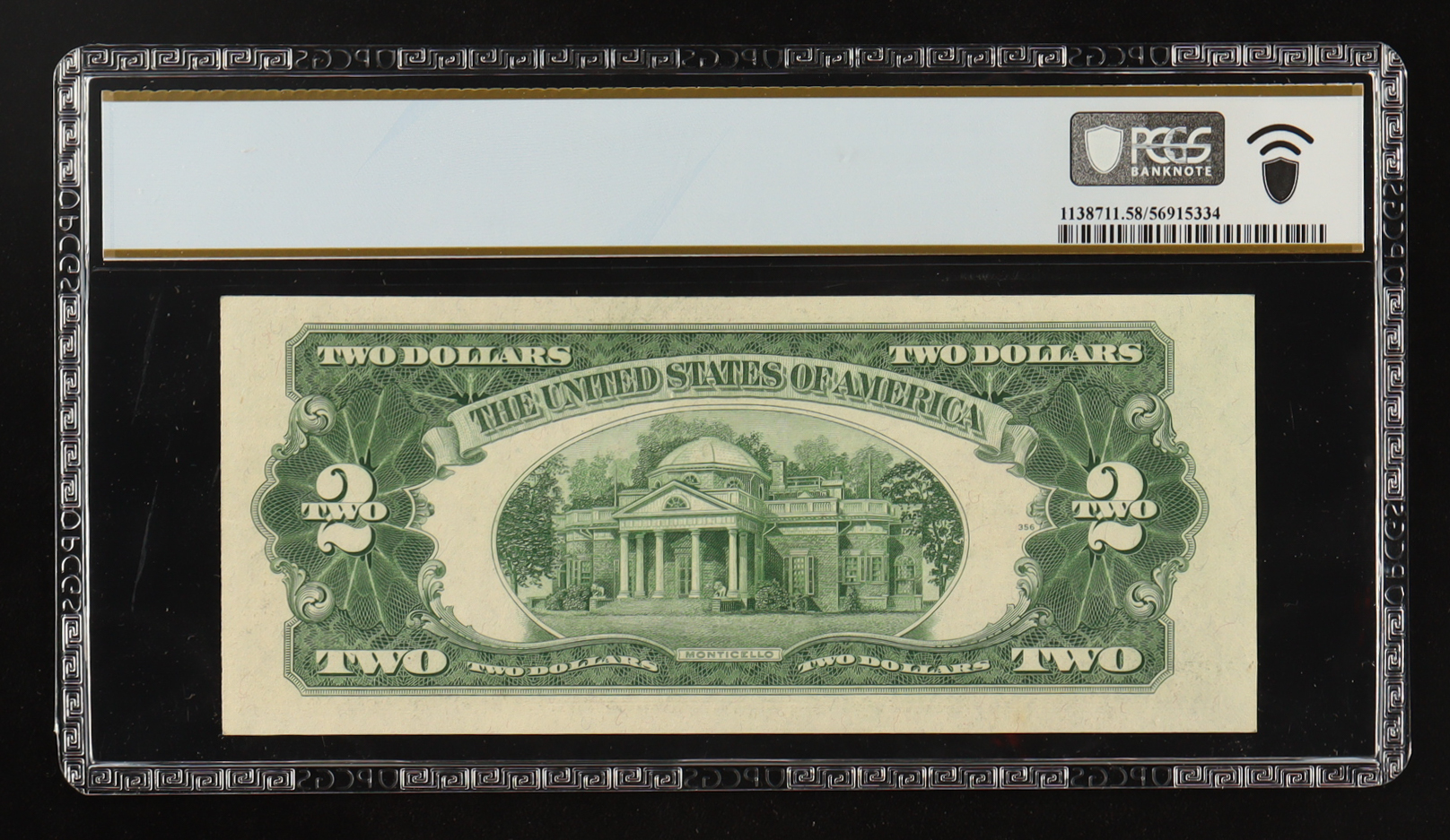 1928-G $2 Two Dollars U.S. Legal Tender Note - Red Seal (PCGS Choice About Uncirculated 58) at PristineAuction.com 1928-G $2 Two Dollars U.S. Legal Tender Note - Red Seal (PCGS Choice About Uncirculated 58) at PristineAuction.com