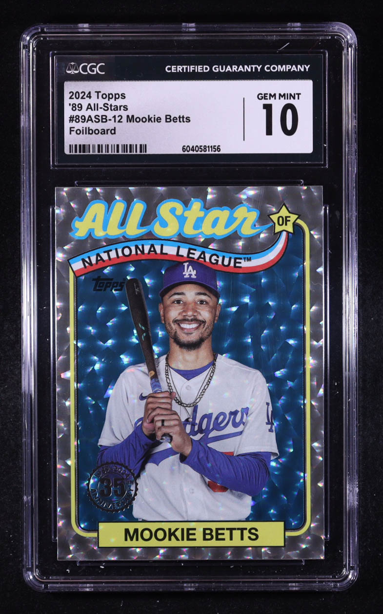 Mookie Betts 2024 Topps '89 Topps All Star Foil #89ASB12 (CGC 10) at PristineAuction.com Mookie Betts 2024 Topps '89 Topps All Star Foil #89ASB12 (CGC 10) at PristineAuction.com