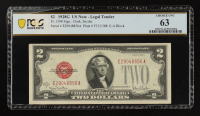 1928-G $2 Two Dollars U.S. Legal Tender Note - Red Seal (PCGS Choice Uncirculated 63) at PristineAuction.com
