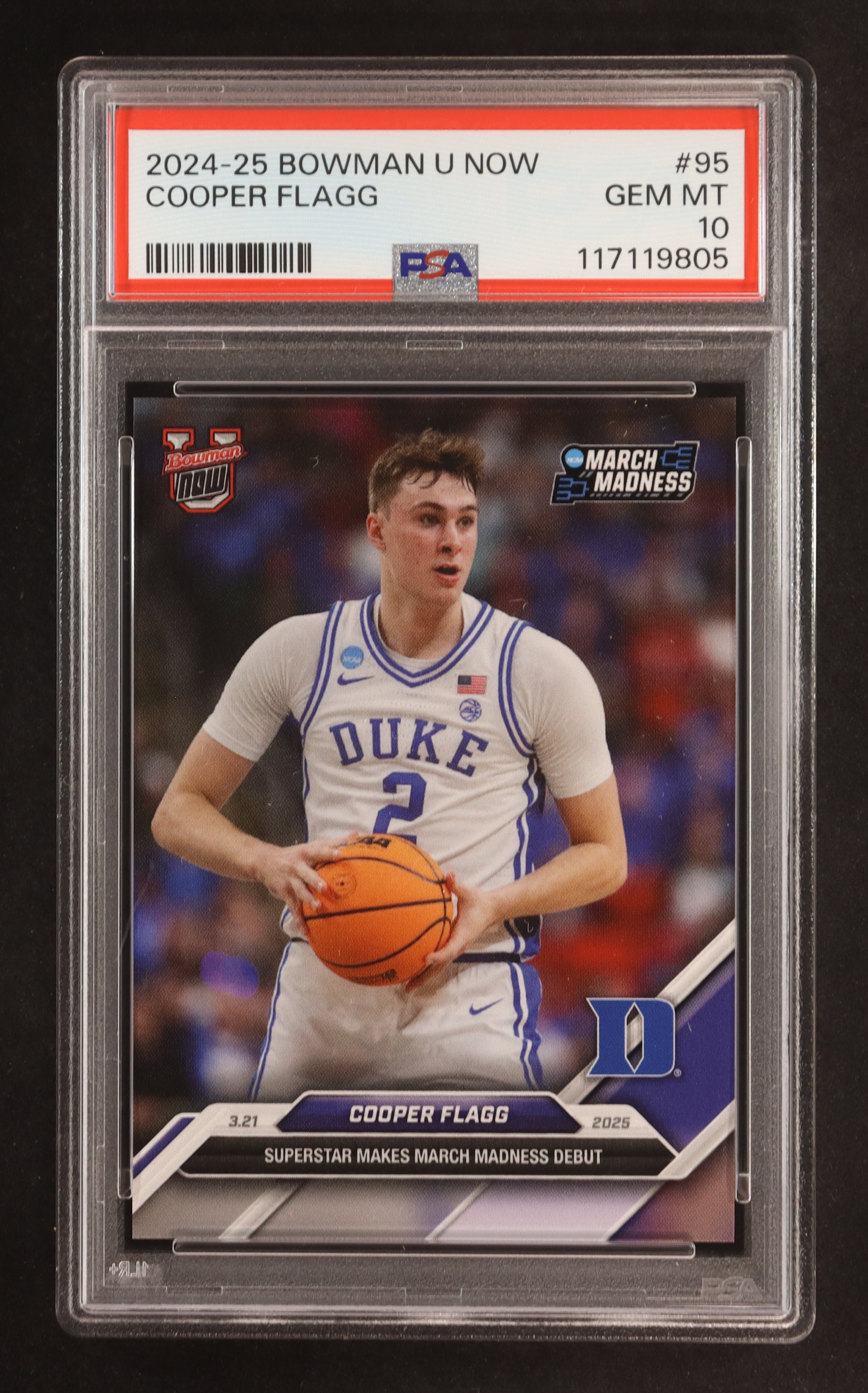 Cooper Flagg 2024-25 Bowman University Now #95 (PSA 10) at PristineAuction.com Cooper Flagg 2024-25 Bowman University Now #95 (PSA 10) at PristineAuction.com