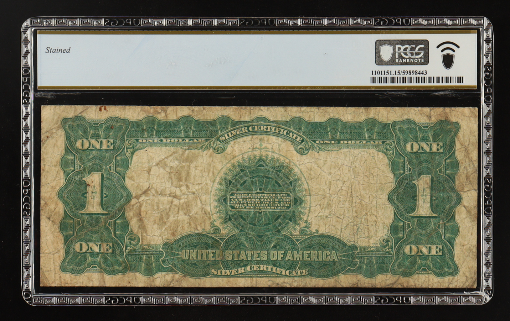 1899 U.S. $1 "Black Eagle" Silver Certificate - Fr.236 Date Right, Plate# G2006/3220 Signed: Speelman / White (PCGS CHOICE FINE 15) at PristineAuction.com 1899 U.S. $1 "Black Eagle" Silver Certificate - Fr.236 Date Right, Plate# G2006/3220 Signed: Speelman / White (PCGS CHOICE FINE 15) at PristineAuction.com