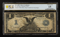 1899 U.S. $1 "Black Eagle" Silver Certificate - Fr.236 Date Right, Plate# G2006/3220 Signed: Speelman / White (PCGS CHOICE FINE 15) at PristineAuction.com