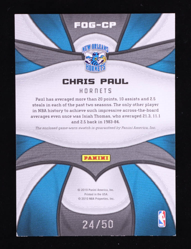 Chris Paul 2009-10 Certified Fabric of the Game NBA Die Cuts #17 #24/50 at PristineAuction.com Chris Paul 2009-10 Certified Fabric of the Game NBA Die Cuts #17 #24/50 at PristineAuction.com