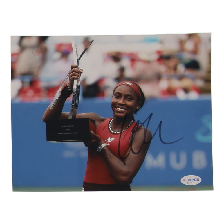 Coco Gauff Signed 8x10 Photo (ACOA) at PristineAuction.com Coco Gauff Signed 8x10 Photo (ACOA) at PristineAuction.com