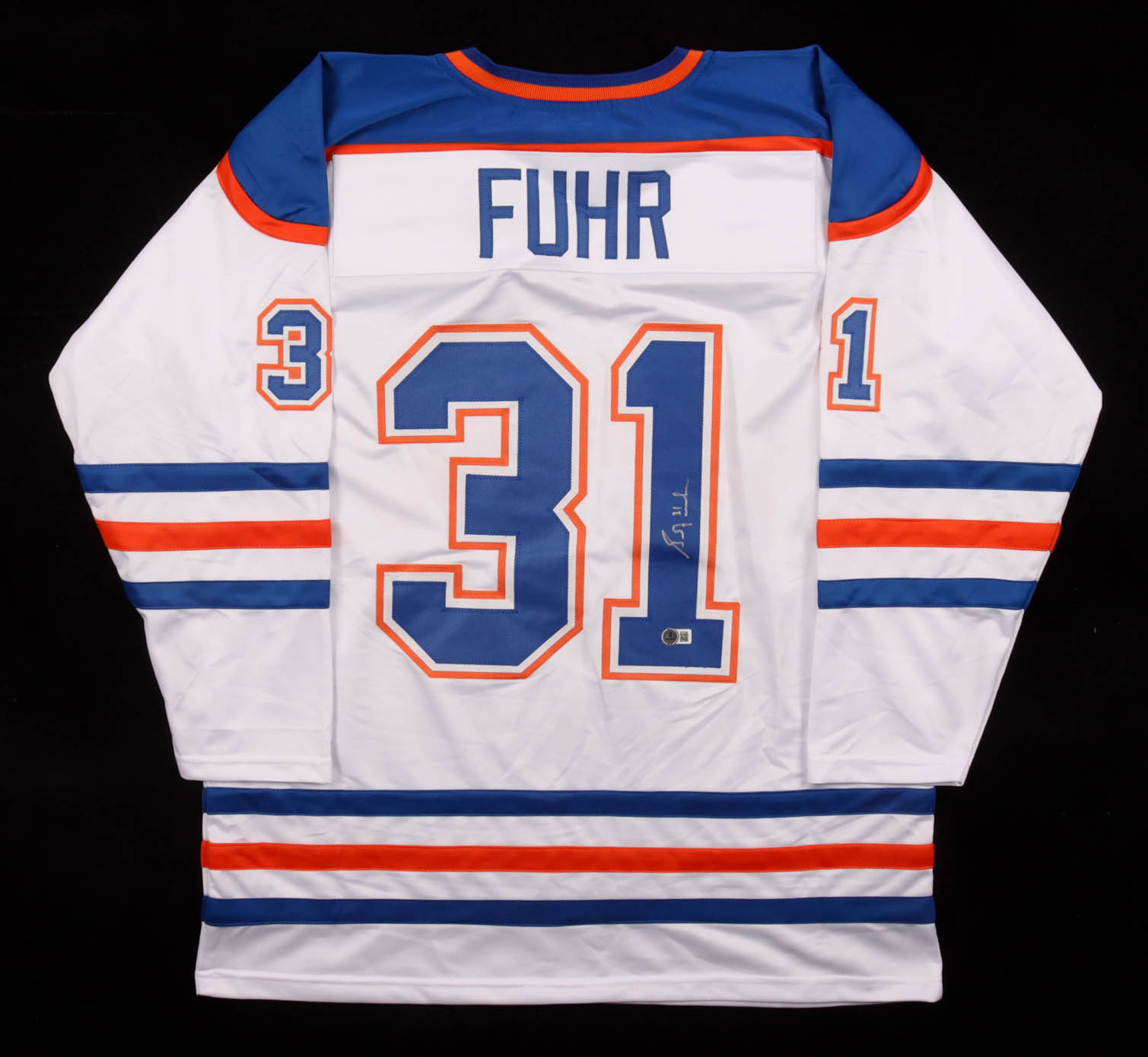 Grant Fuhr Signed Jersey (Beckett) at PristineAuction.com Grant Fuhr Signed Jersey (Beckett) at PristineAuction.com
