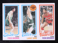 Fred Brown 228 /  Larry Bird 31 / Ron Brewer 198 1980-81 Topps #165 at PristineAuction.com