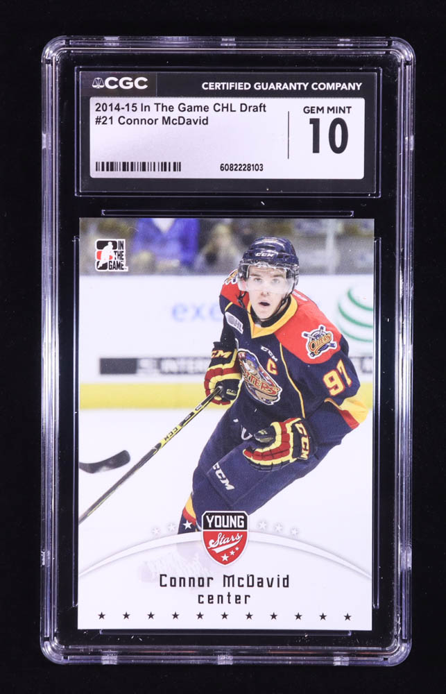 Connor McDavid 2015 ITG CHL Draft #21 RC / Young Stars (CGC 10) at PristineAuction.com Connor McDavid 2015 ITG CHL Draft #21 RC / Young Stars (CGC 10) at PristineAuction.com