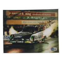 John Force Signed NHRA 8x10 Photo Inscribed "16X" (Beckett) at PristineAuction.com