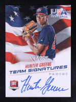 Hunter Greene 2015 Panini USA Baseball Box Set Team Signatures #18U-HG RC #433/499 at PristineAuction.com