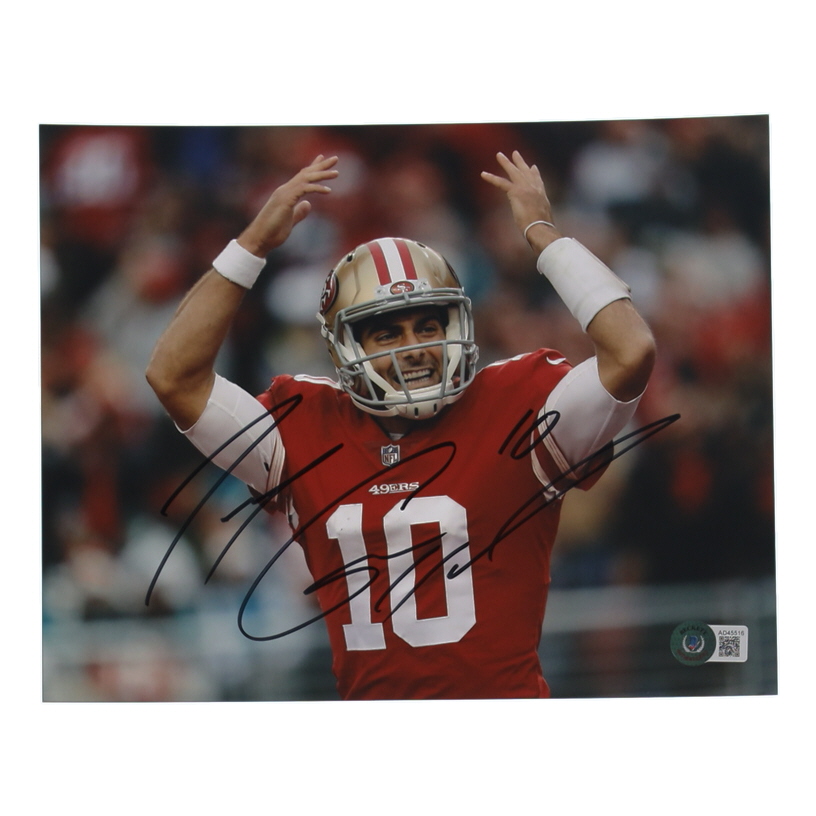 Jimmy Garoppolo Signed 49ers 8x10 Photo (Beckett) at PristineAuction.com Jimmy Garoppolo Signed 49ers 8x10 Photo (Beckett) at PristineAuction.com