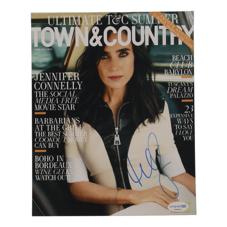 Jennifer Connelly Signed 8x10 Magazine Cover Photo (ACOA) at PristineAuction.com Jennifer Connelly Signed 8x10 Magazine Cover Photo (ACOA) at PristineAuction.com