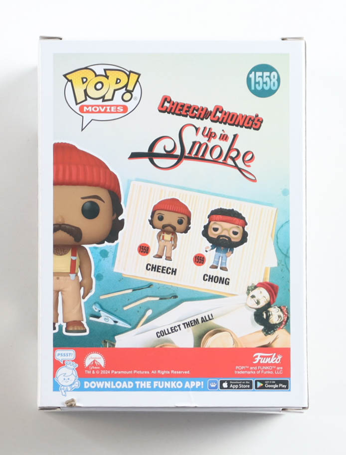 Cheech Marin Signed "Cheech & Chong's Up In Smoke" Chong #1558 Funko Pop! Vinyl Figure (Beckett) at PristineAuction.com Cheech Marin Signed "Cheech & Chong's Up In Smoke" Chong #1558 Funko Pop! Vinyl Figure (Beckett) at PristineAuction.com