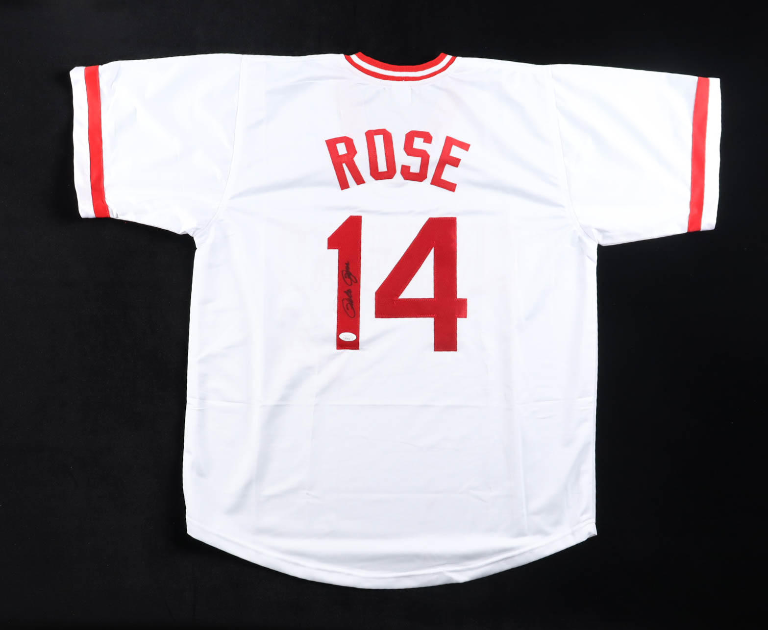 Pete Rose Signed Jersey (JSA) at PristineAuction.com Pete Rose Signed Jersey (JSA) at PristineAuction.com
