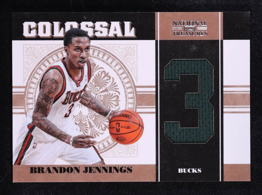Brandon Jennings 2011 Panini Playoff National Treasures Colossal #33 #03/49 at PristineAuction.com Brandon Jennings 2011 Panini Playoff National Treasures Colossal #33 #03/49 at PristineAuction.com