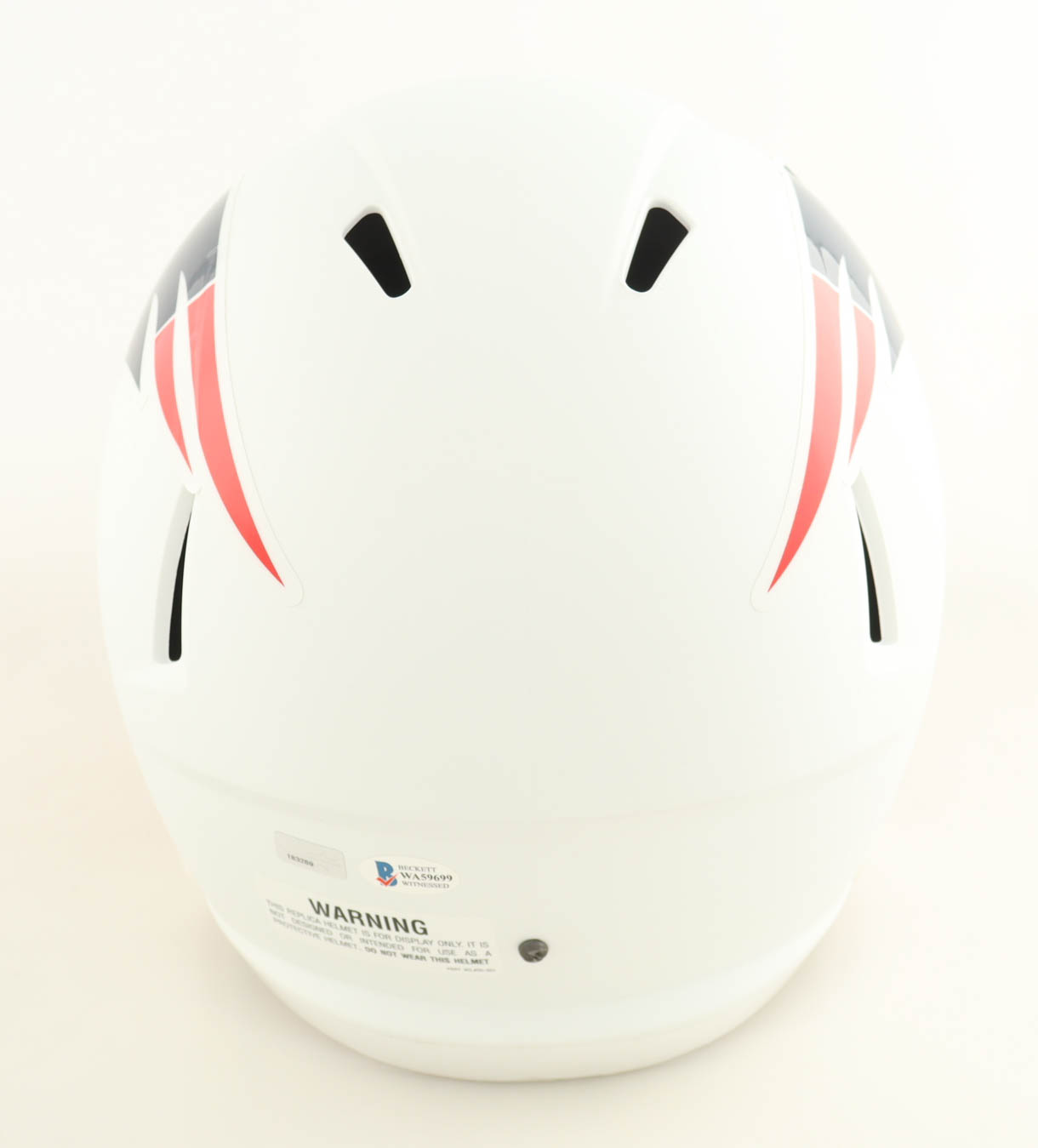 Chase Winovich Signed Patriots Full-Size Flat White Alternate Speed Helmet (Beckett & NEP) at PristineAuction.com Chase Winovich Signed Patriots Full-Size Flat White Alternate Speed Helmet (Beckett & NEP) at PristineAuction.com