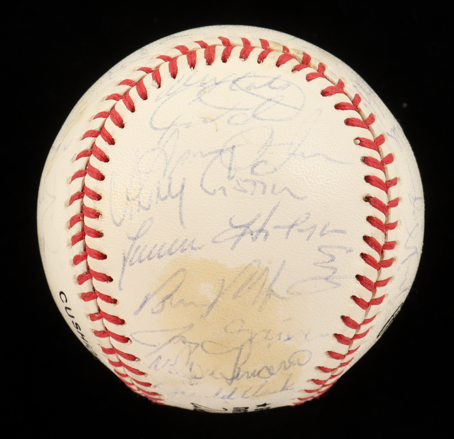 1993 Rockies ONL Baseball Team-Signed By (34) With Don Baylor, Bruce Hurst, Charlie Hayes, Vinny Castilla (Beckett) at PristineAuction.com 1993 Rockies ONL Baseball Team-Signed By (34) With Don Baylor, Bruce Hurst, Charlie Hayes, Vinny Castilla (Beckett) at PristineAuction.com