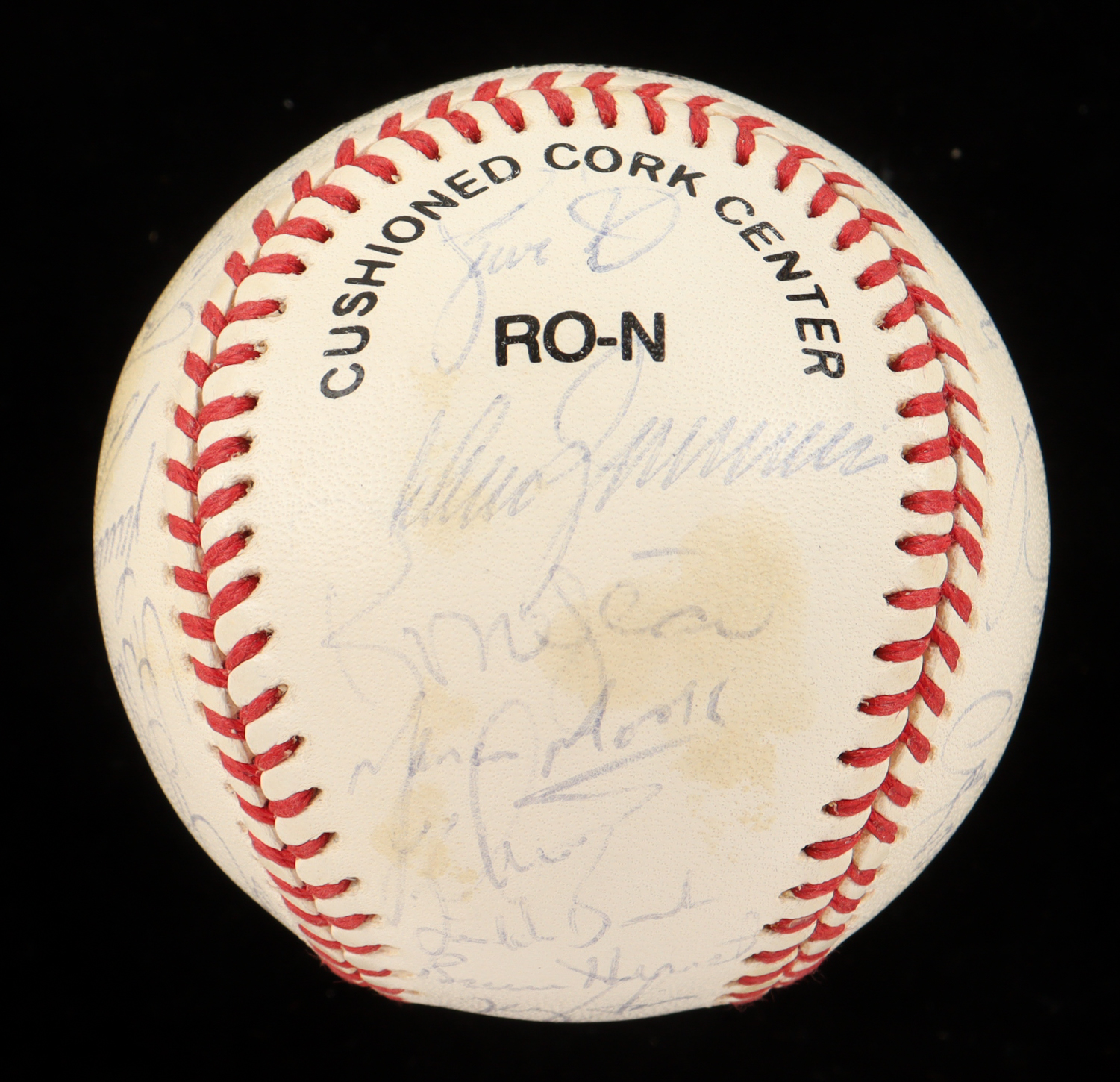 1993 Rockies ONL Baseball Team-Signed By (34) With Don Baylor, Bruce Hurst, Charlie Hayes, Vinny Castilla (Beckett) at PristineAuction.com 1993 Rockies ONL Baseball Team-Signed By (34) With Don Baylor, Bruce Hurst, Charlie Hayes, Vinny Castilla (Beckett) at PristineAuction.com