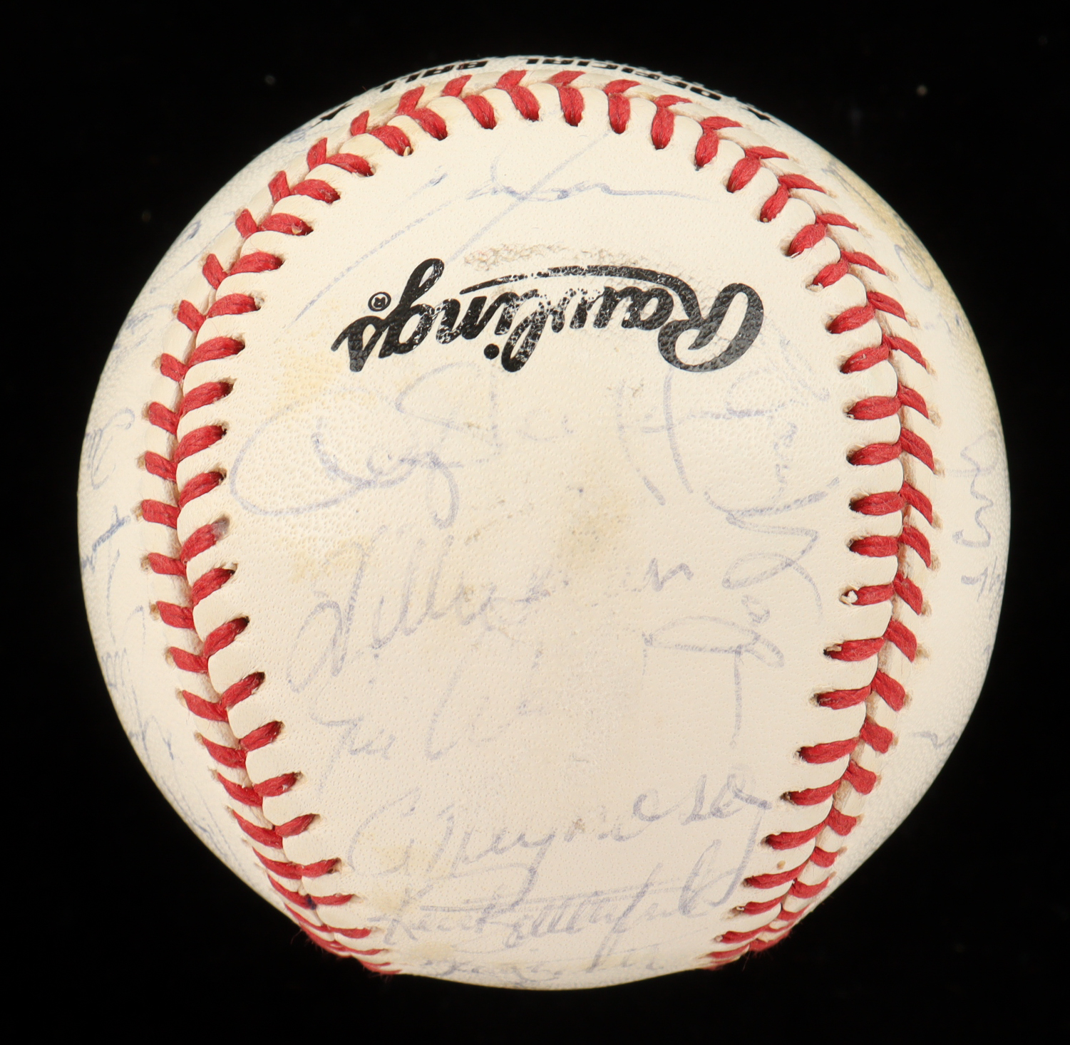 1993 Rockies ONL Baseball Team-Signed By (34) With Don Baylor, Bruce Hurst, Charlie Hayes, Vinny Castilla (Beckett) at PristineAuction.com 1993 Rockies ONL Baseball Team-Signed By (34) With Don Baylor, Bruce Hurst, Charlie Hayes, Vinny Castilla (Beckett) at PristineAuction.com