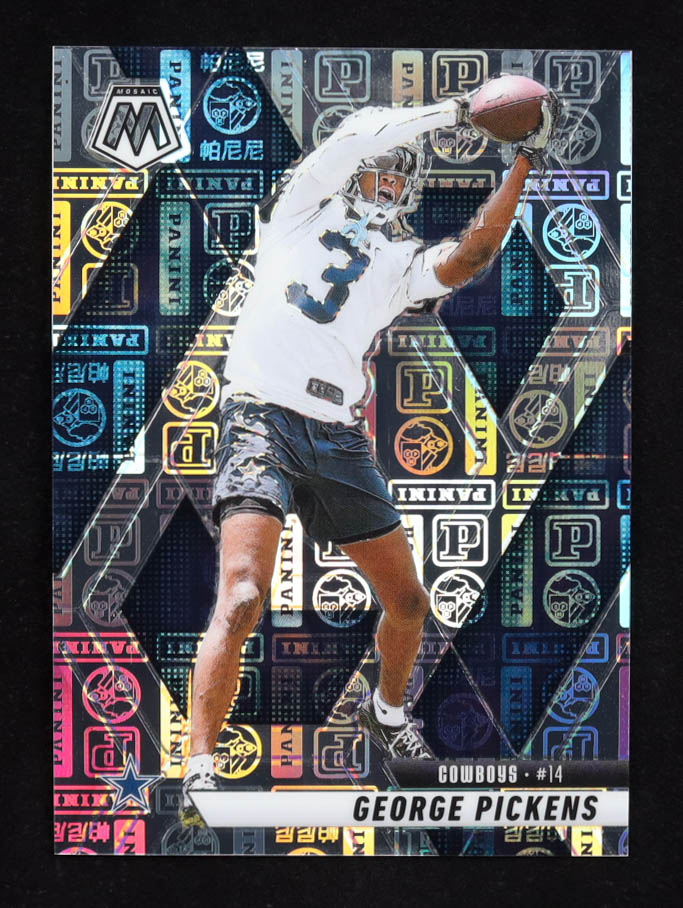 George Pickens 2025 Panini Mosaic Silver Knight #109 #75/149 at PristineAuction.com George Pickens 2025 Panini Mosaic Silver Knight #109 #75/149 at PristineAuction.com