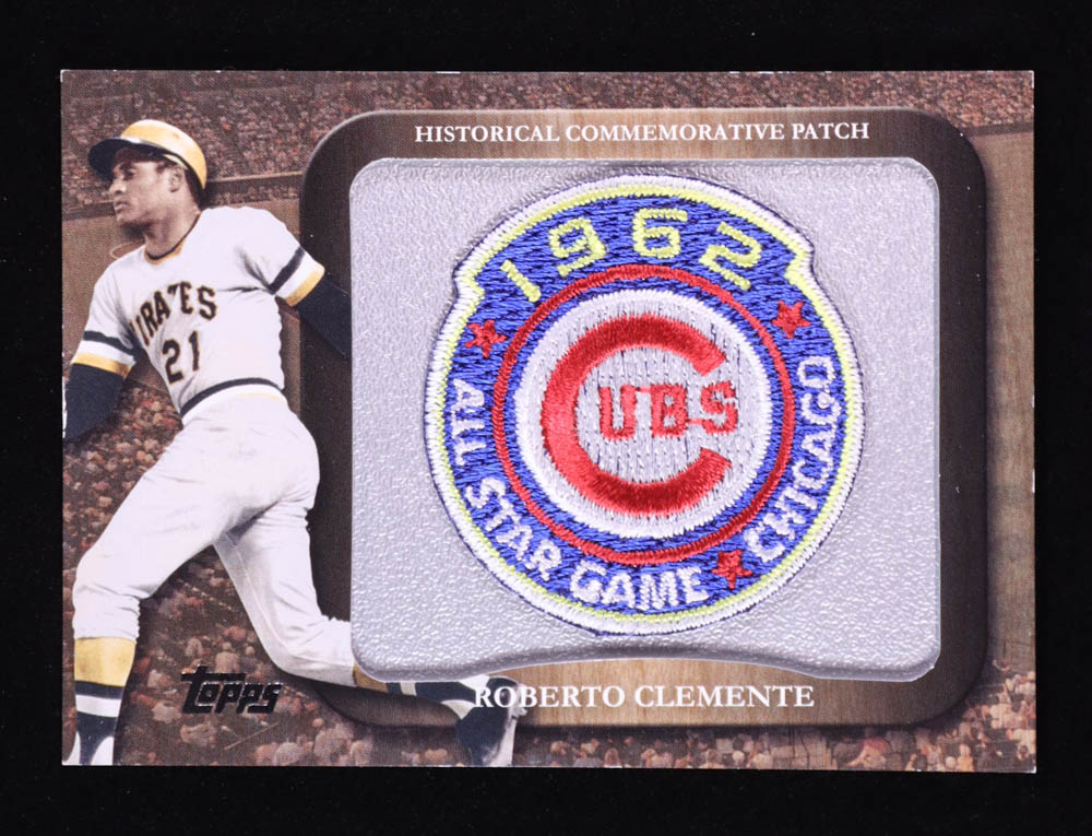 Roberto Clemente 2009 Topps Legends Commemorative Patch #LPR26 / 1962 All-Star Game, Wrigley Field at PristineAuction.com Roberto Clemente 2009 Topps Legends Commemorative Patch #LPR26 / 1962 All-Star Game, Wrigley Field at PristineAuction.com
