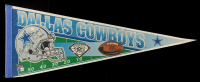 Jerry Jones & Barry Switzer Signed Cowboys Felt Pennant Flag (Beckett) at PristineAuction.com