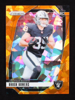 Brock Bowers 2024 Panini Prizm Orange Ice #315 RC at PristineAuction.com