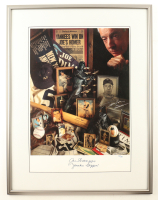 Joe DiMaggio Signed LE Custom Framed Lithograph Print Display Inscribed "Yankee Clipper" (Beckett) at PristineAuction.com